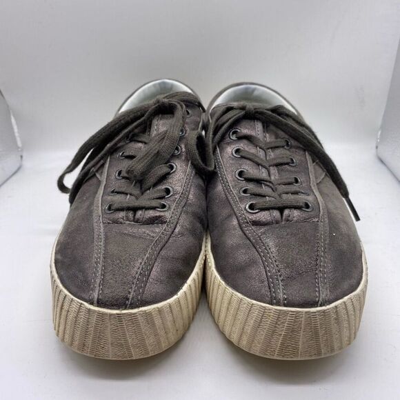 Tretorn Nylite Gray Suede Lace Up Sneakers Size 8.5 - Picture 4 of 12